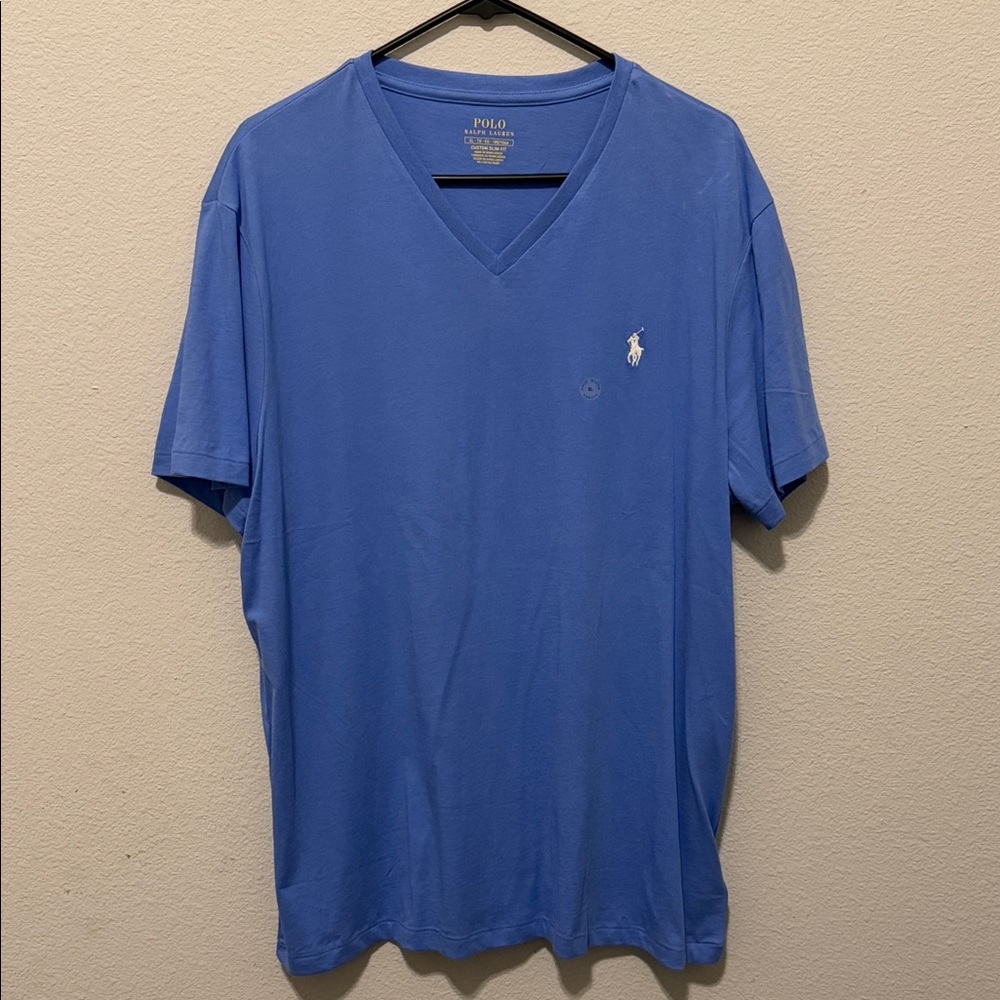 Polo by Ralph Lauren Men's Short Sleeve Blue Tee